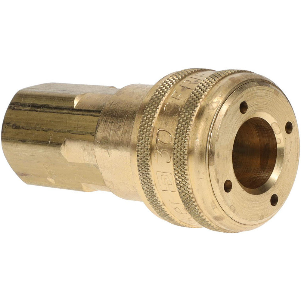 Parker B37 Pneumatic Hose Coupling 1/2-14" Thread, 1/2" Body Dia, Industrial Interchange