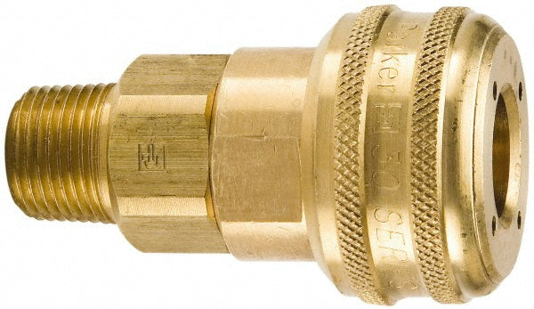 Parker B32 Pneumatic Hose Coupling 1/4-18, 1/4" Body Dia, Industrial Interchange
