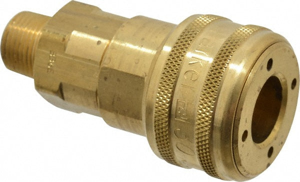 Parker B36E Pneumatic Hose Coupling 3/8-18" Thread, 1/2" Body Dia, Industrial Interchange