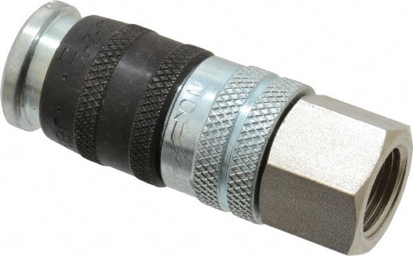 Parker EZ-251-6FP Pneumatic Hose Coupling 3/8-18, 1/4" Body Dia, Industrial Interchange