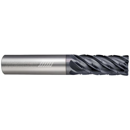 Helical Solutions 87148 Corner Radius End Mill 1/4" Dia, 1-1/4" LOC, 0.0100" Radius, 7 Flute, Solid Carbide