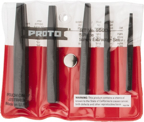Proto J9500A Bolt & Screw Extractor Set Screw Extractor