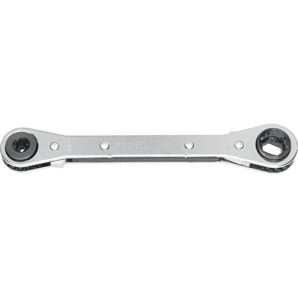Proto J1111 Box End Wrench 1/4 x 3/16 sq in, 9/16 x 1/2 Hex in", 6 Point, Double End