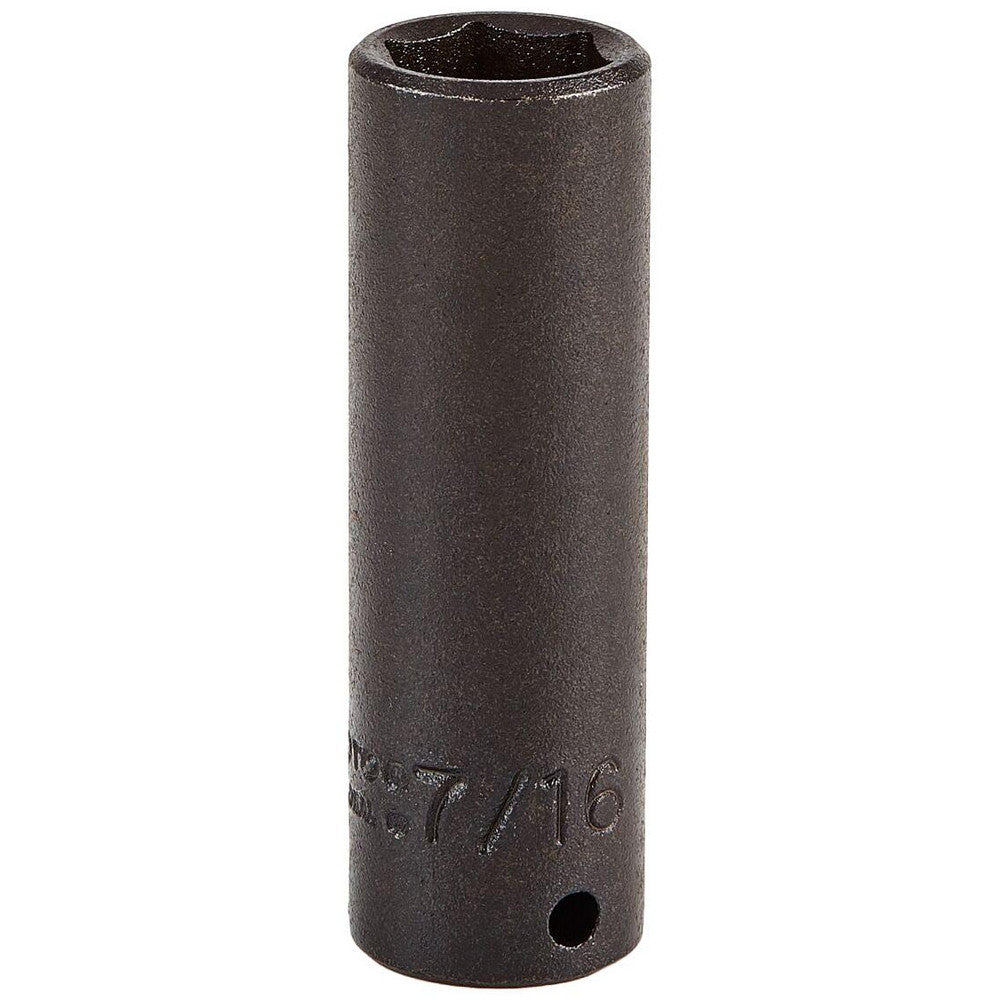 Proto J6514H Impact Socket 1/4" Drive, 7/16" Socket, Hex Drive