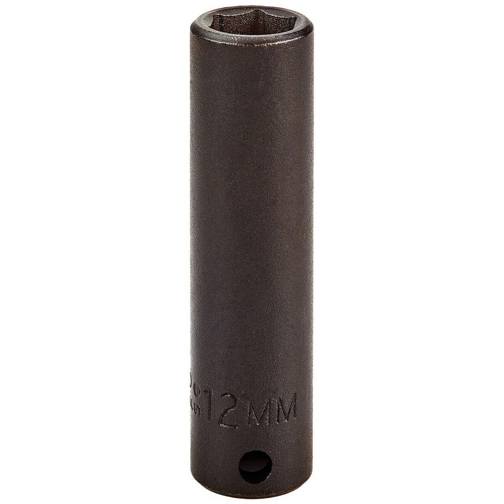 Proto J7012M Impact Socket 3/8" Drive, 12mm Socket, Hex Drive