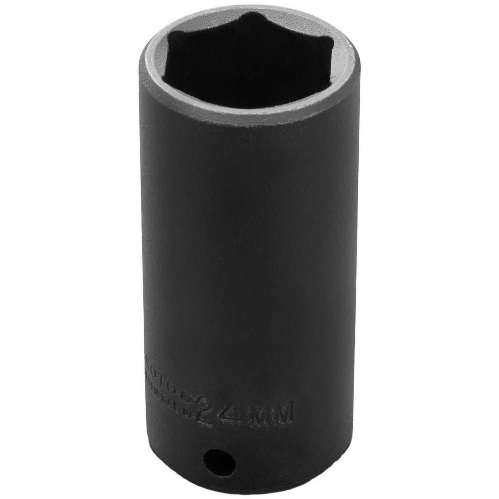 Proto J7024M Impact Socket 3/8" Drive, 24mm Socket, Hex Drive