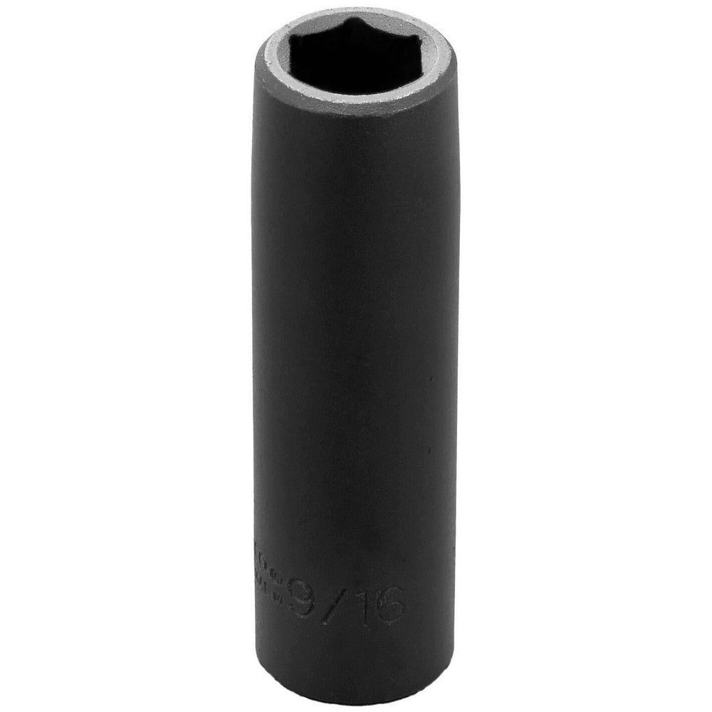 Proto J7318H Impact Socket 1/2" Drive, 9/16" Socket, Hex Drive