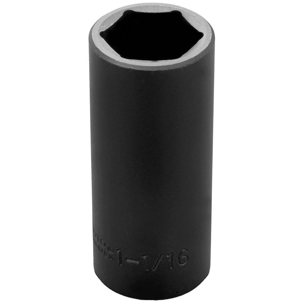 Proto J7334H Impact Socket 1/2" Drive, 1-1/16" Socket, Hex Drive