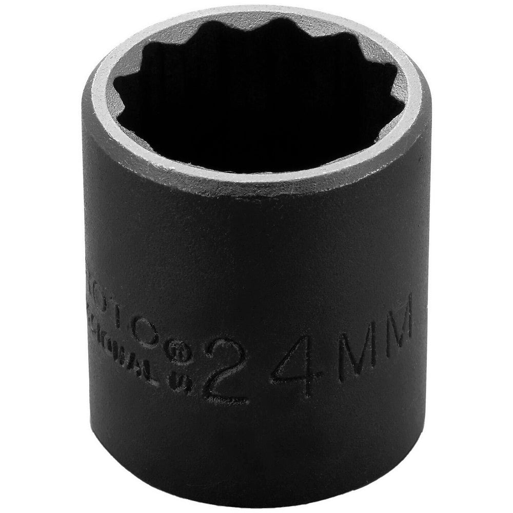 Proto J7424MT Impact Socket 1/2" Drive, 24mm Socket