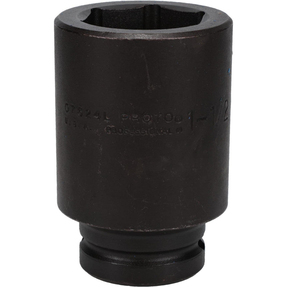 Proto J07524L Impact Socket 3/4" Drive, 1-1/2" Socket, Hex Drive