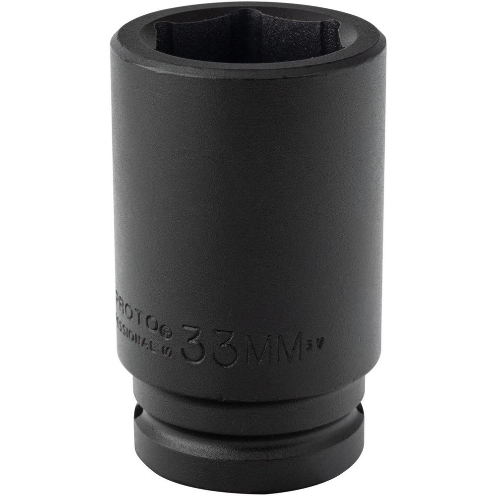 Proto J07533ML Impact Socket 3/4" Drive, 33mm Socket, Hex Drive