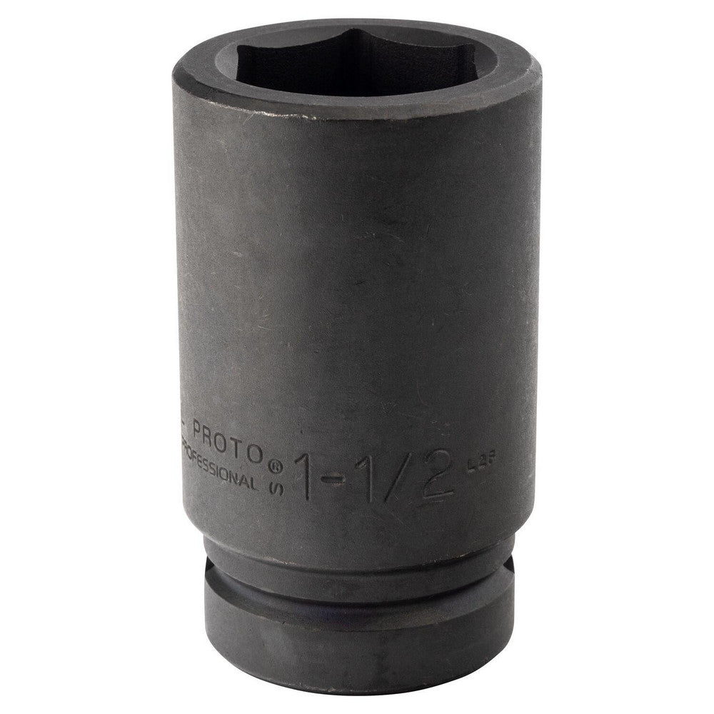 Proto J10024L Impact Socket 1" Drive, 1-1/2" Socket, Hex Drive