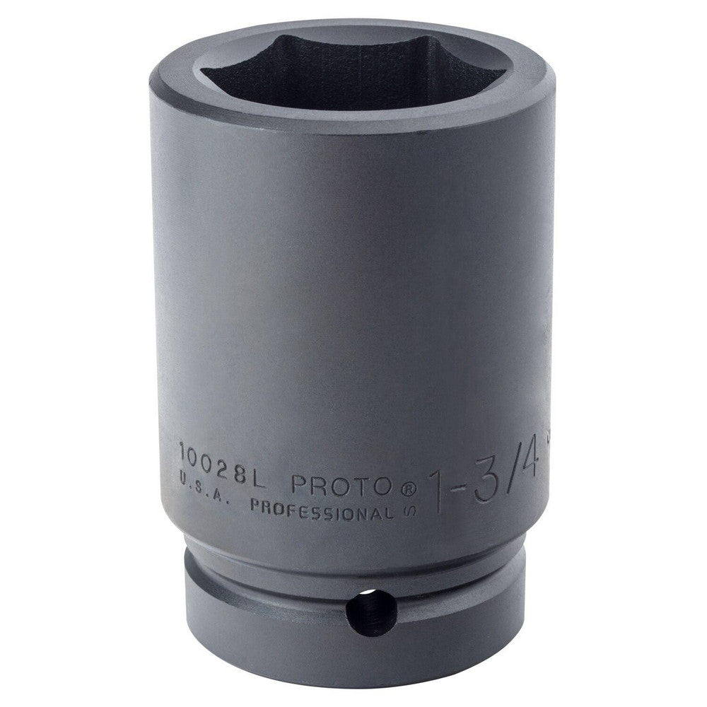 Proto J10028L Impact Socket 1" Drive, 1-3/4" Socket, Hex Drive