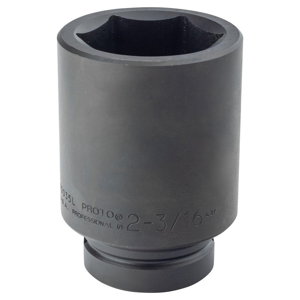 Proto J10035L Impact Socket 1" Drive, 2-3/16" Socket, Hex Drive