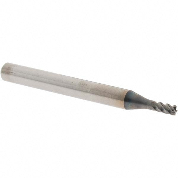 OSG 457103211 Corner Radius End Mill 3.00 mm Dia, 5.00 mm LOC, 0.50 mm Radius, 4 Flute, Solid Carbide