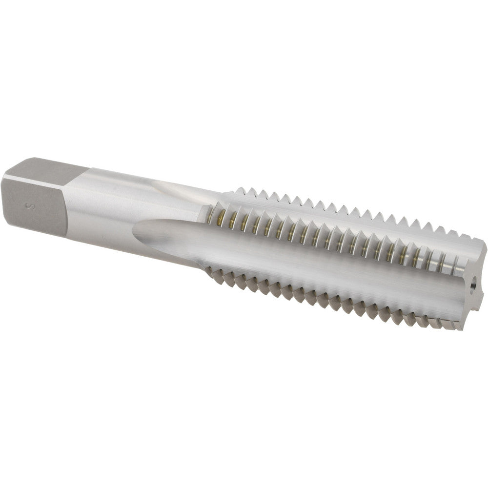 Hertel K014647AS Straight Flute Tap 1-8 UNC, 4 Flute, Plug Chamfer, High-Speed Steel, Bright/Uncoated Finish