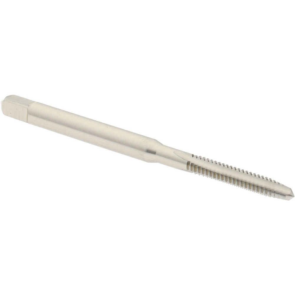 Hertel K011008AS Straight Flute Tap #4-40 UNC, 3 Flute, Plug Chamfer, High-Speed Steel, Bright/Uncoated Finish