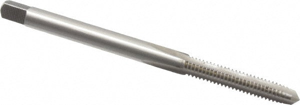 Hertel K011024AS Straight Flute Tap #5-40 UNC, 3 Flute, Plug Chamfer, High-Speed Steel, Bright/Uncoated Finish