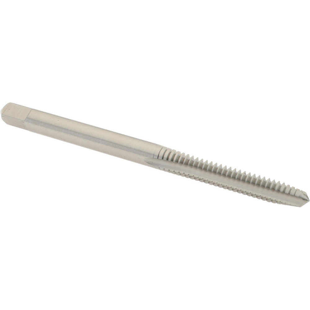 Hertel K011179AS Straight Flute Tap #6-32 UNC, 3 Flute, Plug Chamfer, High-Speed Steel, Bright/Uncoated Finish