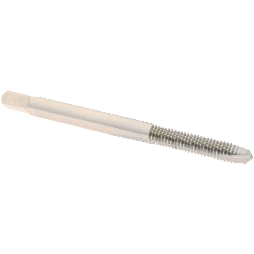 Hertel K011216AS Spiral Point Tap #8-36 UNF, 2 Flutes, Plug Chamfer, HSS, Bright/Uncoated Coated