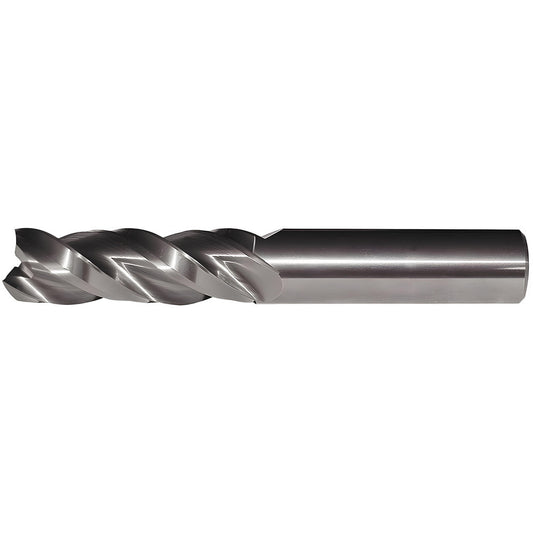 Kennametal 3660430 Corner Radius End Mill 1/2" Dia, 1-1/4" LOC, 0.03" Radius, 3 Flutes, Solid Carbide