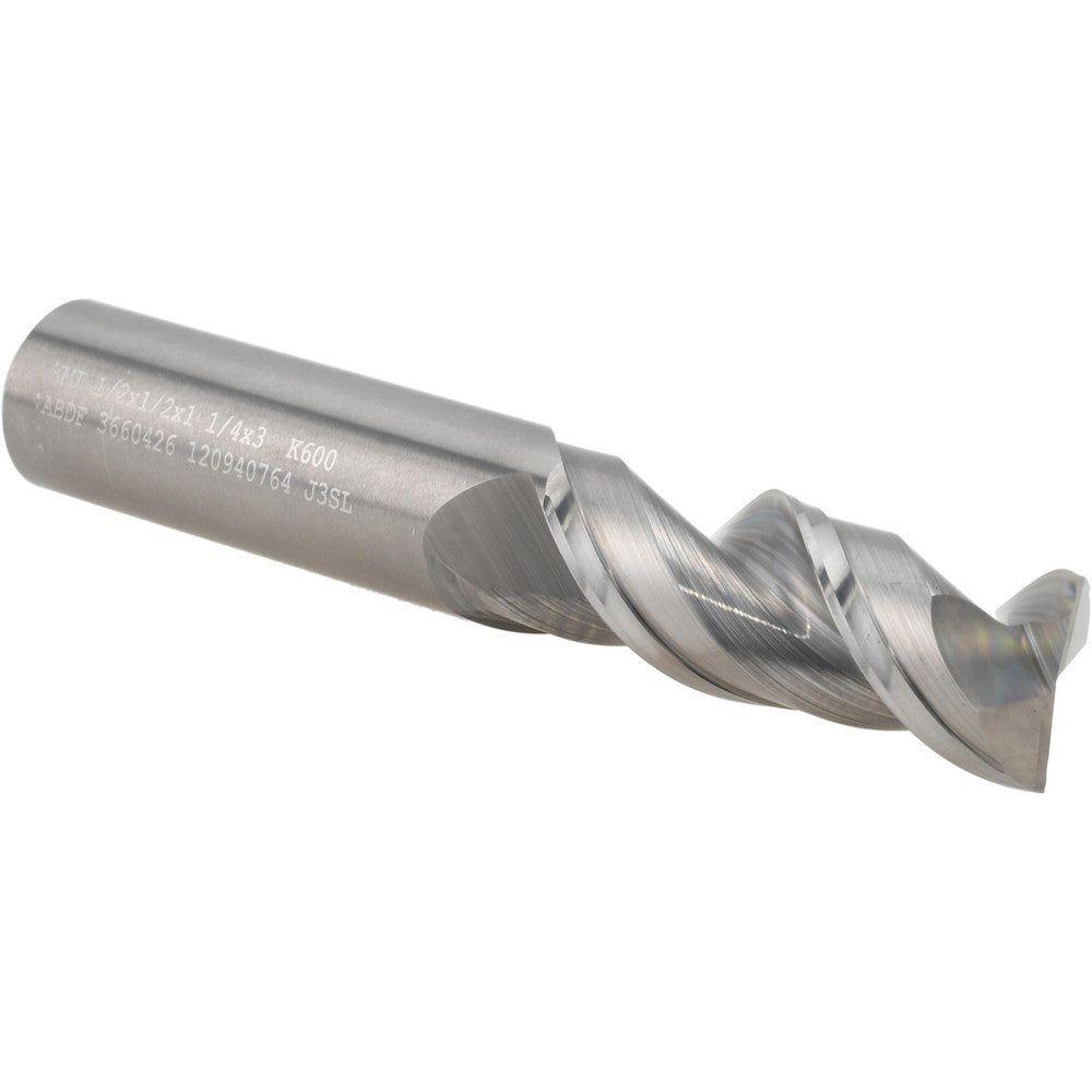 Kennametal 3660426 Roughing & Finishing End Mill 1/2" Dia, 2 Flutes, Corner Radius End