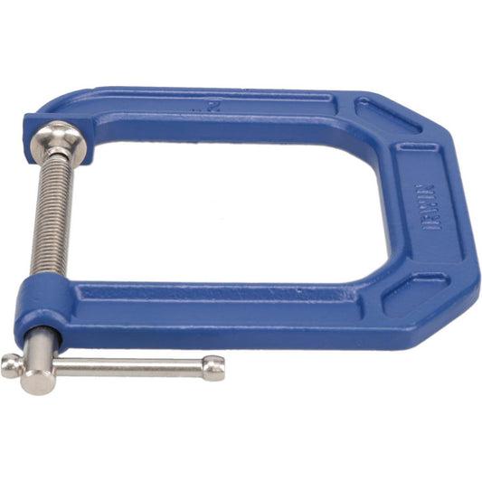 Irwin 225123 C-Clamp 2" Max Opening, 3-1/2" Throat Depth, Regular-Duty, Cast Iron Body