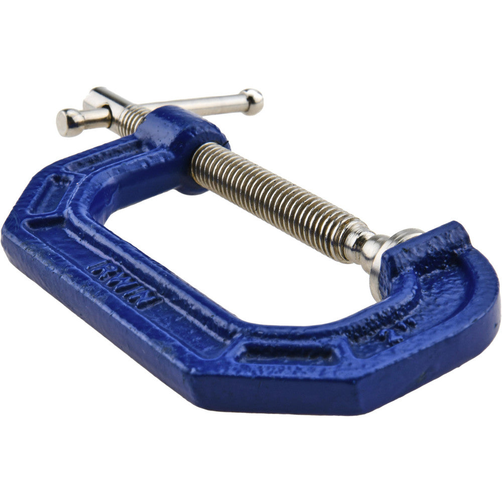 Irwin 225102ZR C-Clamp 2" Max Opening, 1-5/16" Throat Depth, Regular-Duty, Cast Iron Body