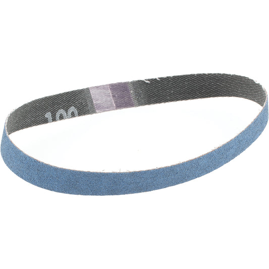 Norton 66254491534 Abrasive Belt  1/2" Wide, 12" OAL, 100 Grit, Zirconia Alumina