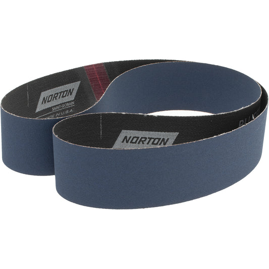 Norton 78072728611 Abrasive Belt 2" Wide, 48" Long, 180 Grit, Zirconia Alumina