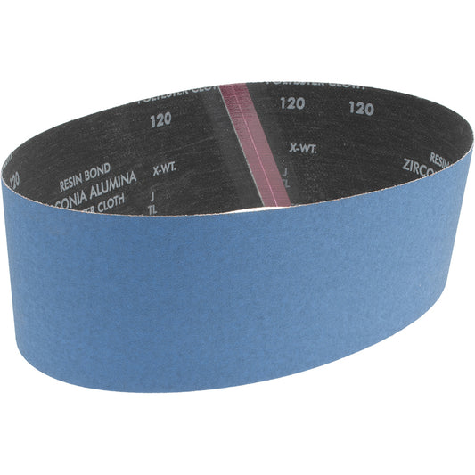 Norton 78072728821 Abrasive Belt 4" Wide, 36" Long, 120 Grit, Zirconia Alumina