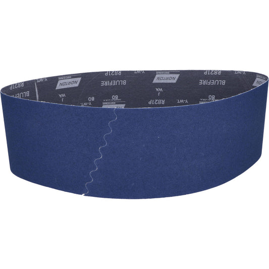 Norton 78072727694 Abrasive Belt 6" Wide, 48" Long, 80 Grit, Zirconia Alumina