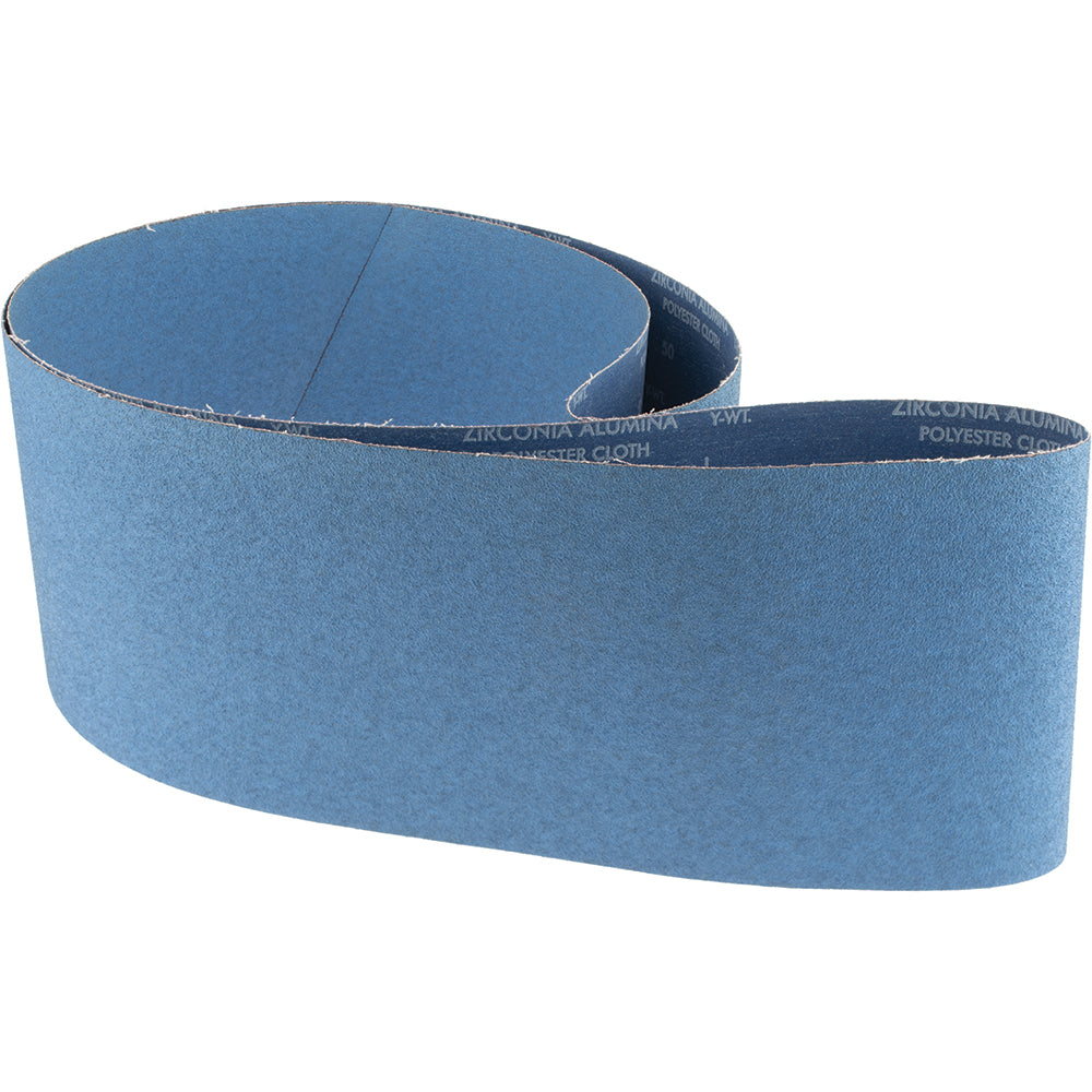 Norton 78072750499 Abrasive Belt 8" Wide, 107" Long, 50 Grit, Zirconia Alumina