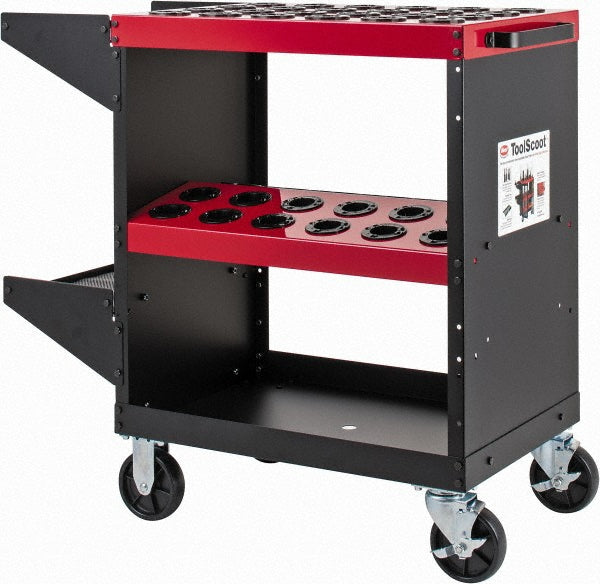 Huot 13940 48 Tool Capacity, 40 Taper Size ToolScoot CNC Tool Cart