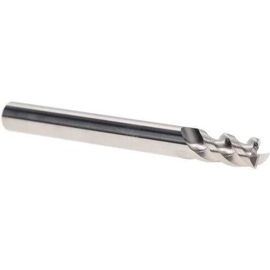 Iscar 5622183 Corner Radius End Mill 1/4" Dia, 1/2" LOC, 0.0080" Radius, 3 Flute, Solid Carbide