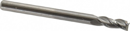 Kennametal 5059218 Square End Mill 1/8'' Dia, 1/4'' LOC, 1/8'' Shank Dia, 1-1/2'' OAL, 3 Flutes, Solid Carbide