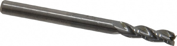 Kennametal 5059213 Square End Mill 1/8'' Dia, 3/8'' LOC, 1/8'' Shank Dia, 1-1/2'' OAL, 3 Flutes, Solid Carbide