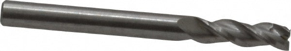 Kennametal 5059209 Square End Mill 3/16'' Dia, 9/16'' LOC, 3/16'' Shank Dia, 2'' OAL, 3 Flutes, Solid Carbide
