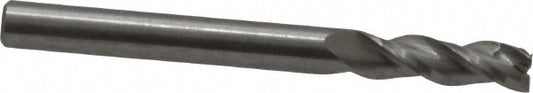 Kennametal 5059209 Square End Mill 3/16'' Dia, 9/16'' LOC, 3/16'' Shank Dia, 2'' OAL, 3 Flutes, Solid Carbide