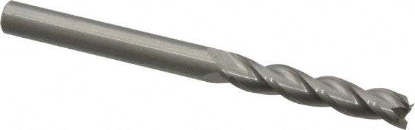 Kennametal 5059206 Square End Mill 1/4'' Dia, 1-1/4'' LOC, 1/4'' Shank Dia, 3'' OAL, 3 Flutes, Solid Carbide
