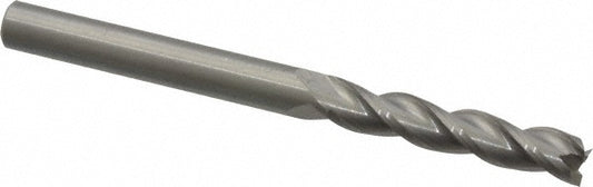 Kennametal 5059206 Square End Mill 1/4'' Dia, 1-1/4'' LOC, 1/4'' Shank Dia, 3'' OAL, 3 Flutes, Solid Carbide