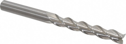 Kennametal 3866263 Square End Mill 1/2'' Dia, 3-1/8'' LOC, 1/2'' Shank Dia, 6'' OAL, 3 Flutes, Solid Carbide