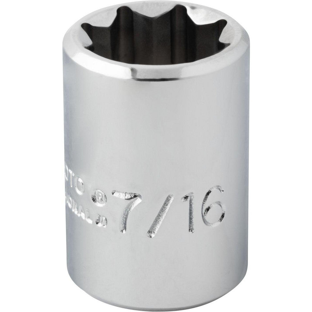Proto J5214S Hand Socket 7/16" Socket, 8-Point