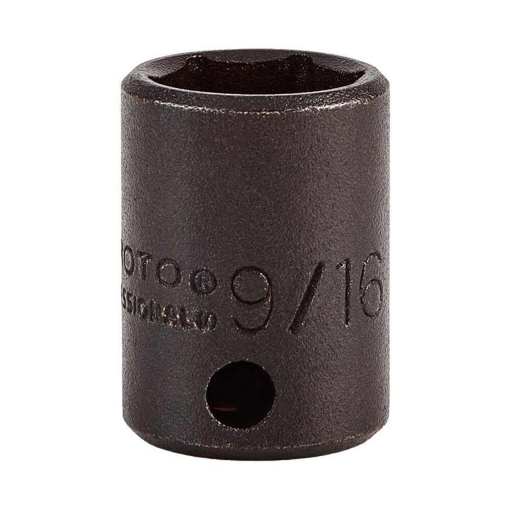 Proto J7218H Impact Socket 3/8" Drive, 9/16" Socket, Hex Drive