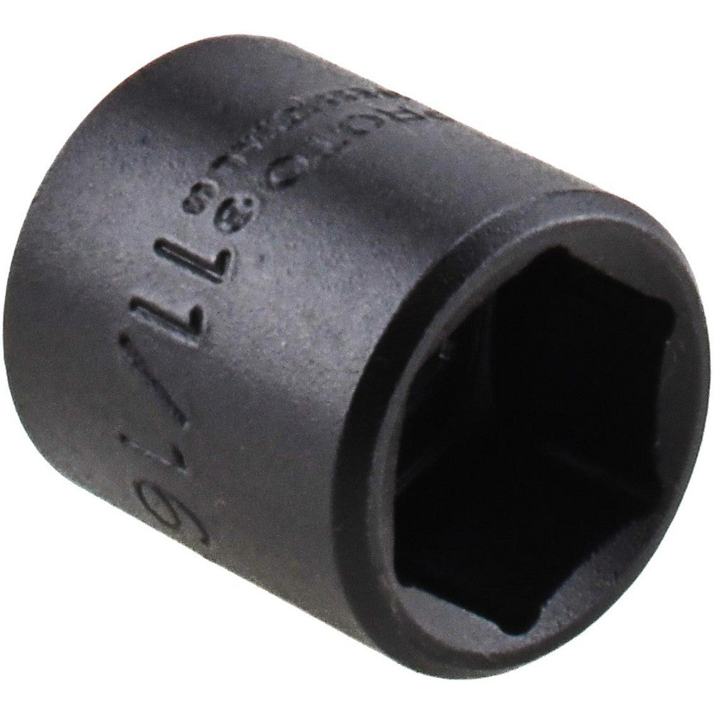 Proto J7222H Impact Socket 3/8" Drive, 11/16" Socket, Hex Drive