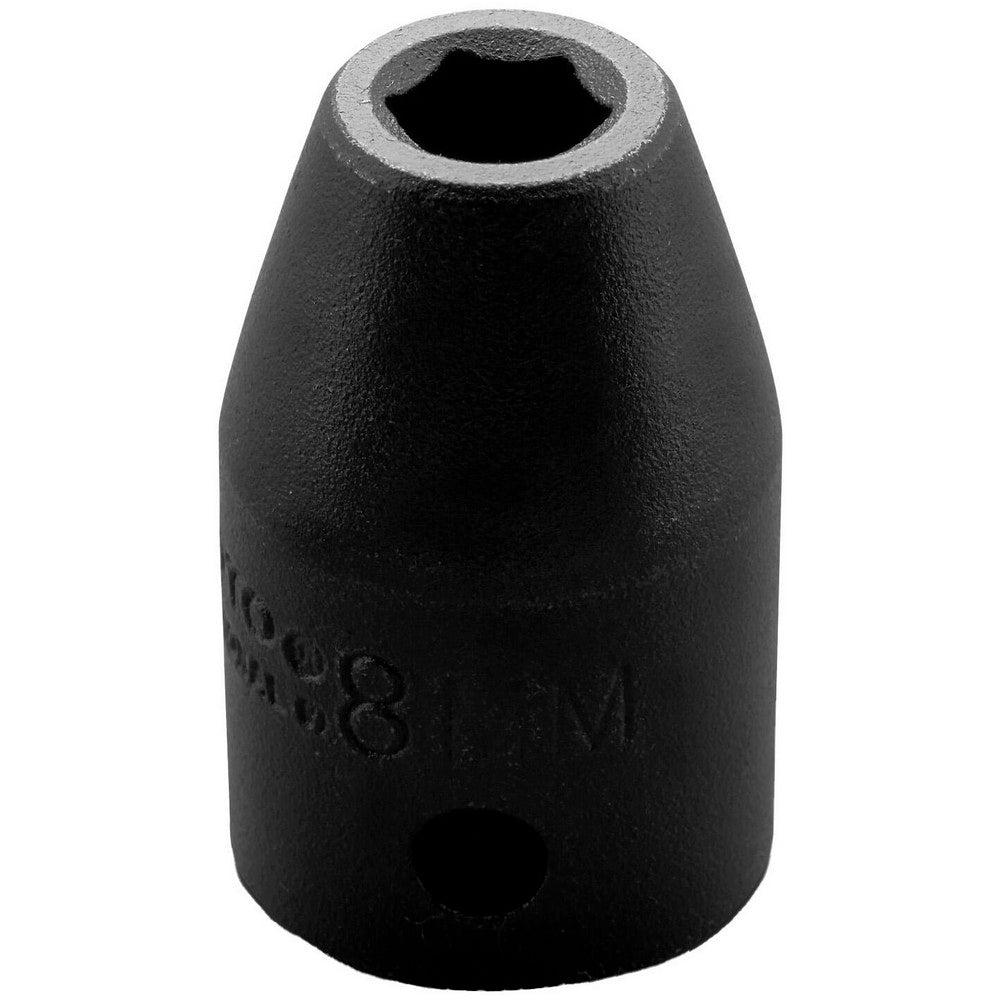 Proto J7408M Impact Socket 1/2" Drive, 8mm Socket, Hex Drive