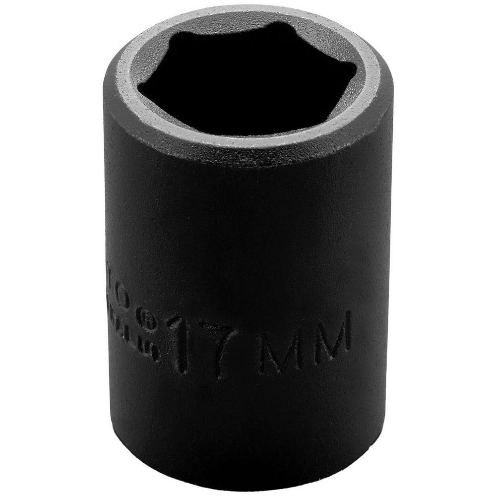 Proto J7417M Impact Socket 1/2" Drive, 17mm Socket, Hex Drive