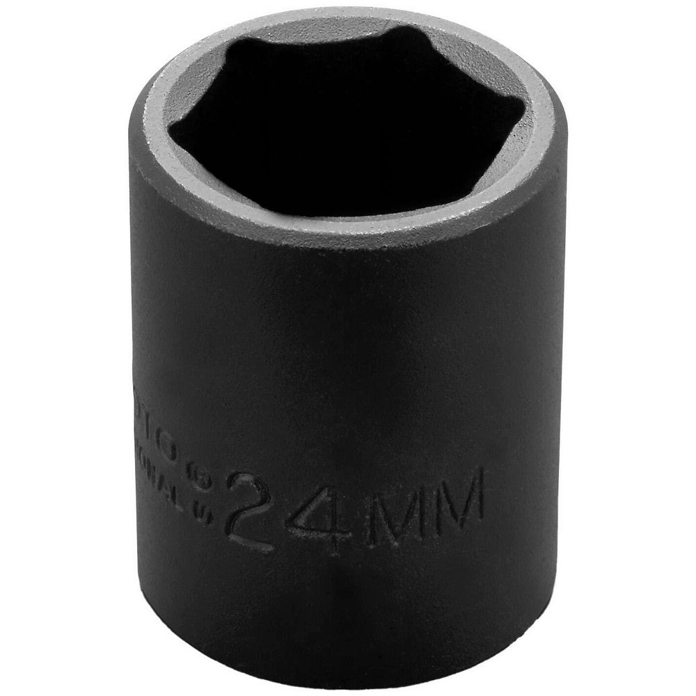 Proto J7424M Impact Socket 1/2" Drive, 24mm Socket, Hex Drive