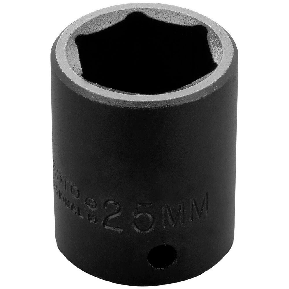 Proto J7425M Impact Socket 1/2" Drive, 25mm Socket, Hex Drive