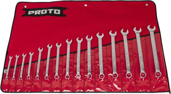Proto J1200F-MASD Combination Wrench Set 15 Pc, Metric
